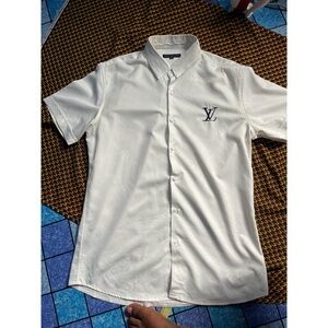 Monogrammed Silk Shirt